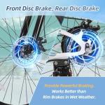 Folding 26" Electric Mountain Bike, 500W Motor