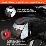 ZIMFANQI Waterproof Rear Bike Rack Bag, 8L