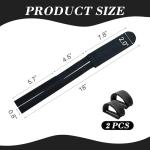 Adjustable Anti-Slip Bike Pedal Straps - Black