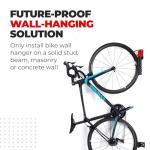 Swivel Bike Wall Hanger for Storage - Vertical Mount