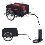 Red Bike Cargo Trailer with Removable Cover