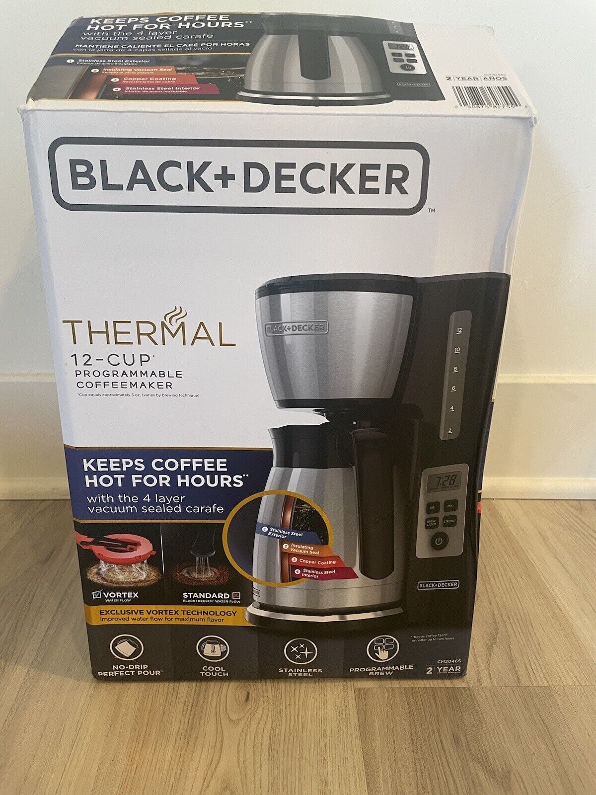 12 Cup Black Drip Coffee Maker by BLACK+DECKER