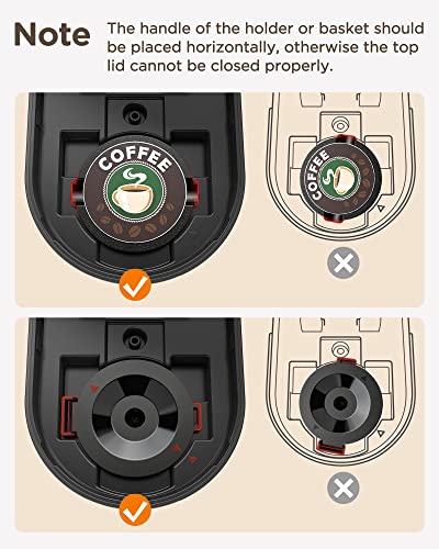 Mini Coffee Maker for K Cup & Ground Coffee