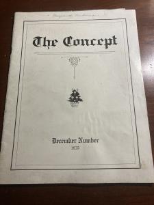 The Concept Magazine, December 1935 Edition