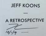 Signed Jeff Koons Retrospective Art Book