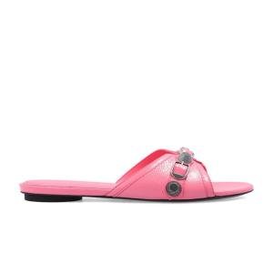 Balenciaga Women's Pink Cagole Leather Sandal