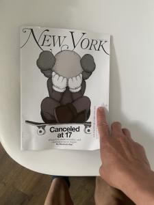 KAWS - NEW YORK MAGAZINE | JUN 20 -JUL 3, 2022 | CANCELED  AT 17