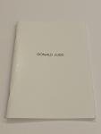 DONALD JUDD EXHIBTION CATALOGUE 1989 MARGO LEAVIN GALLERY