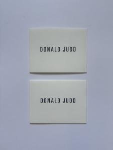 Donald Judd Untitled 1993-94 Edition Of 15  (Show Invite)