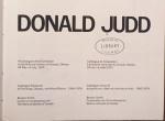 Donald Judd: A catalogue of the exhibition at the National Gallery...(PAPERBACK)