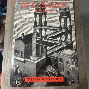 M.C. Escher by Benedikt Taschen Verlag (2 Posters) RARE Posterbook