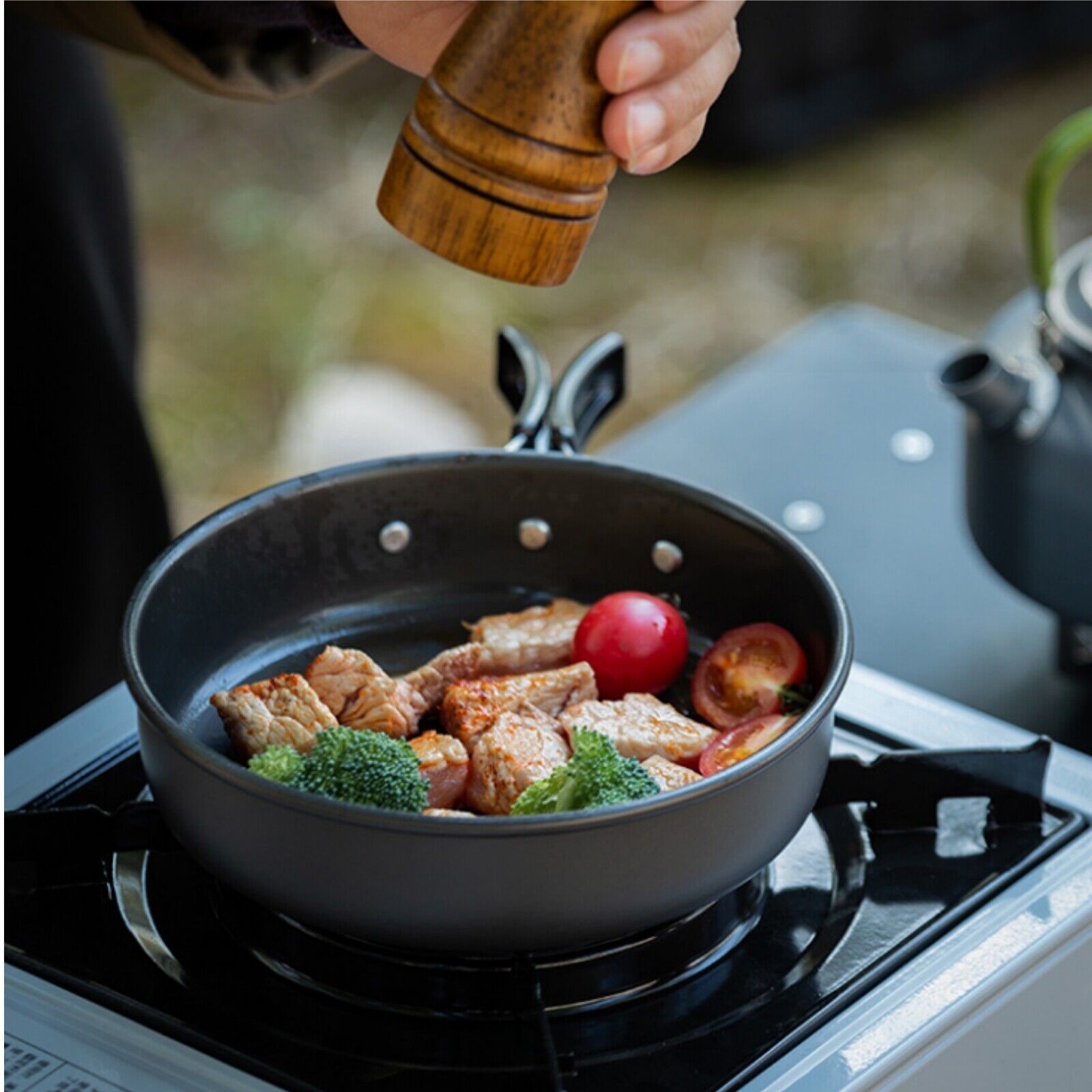 Backpacking Camping Cookware Mess Kit – Cooking Set