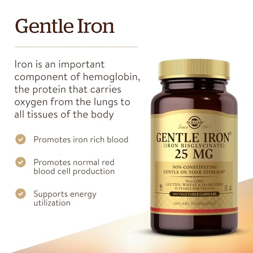 Solgar Gentle Iron for Sensitive Stomachs - 180 Count