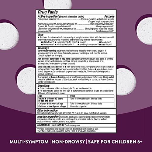 Non-Drowsy Berry Flavored Cold+Flu Chewables