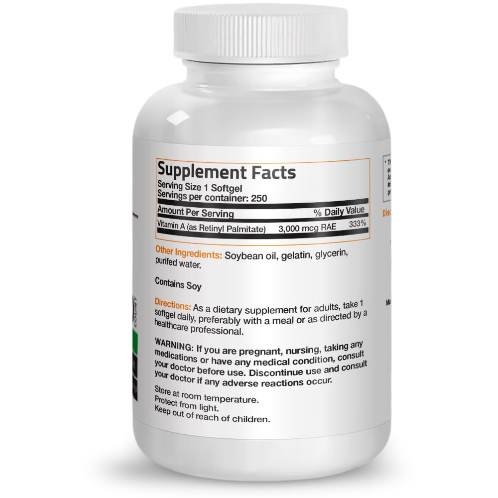 Premium Vitamin A 10,000 IU Softgels for Health