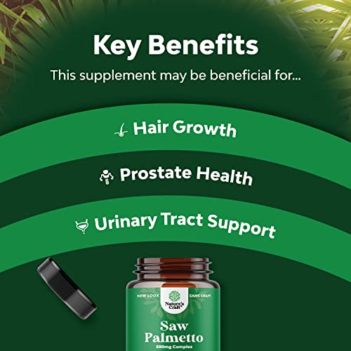 Saw Palmetto Capsules for Prostate & Hair Loss