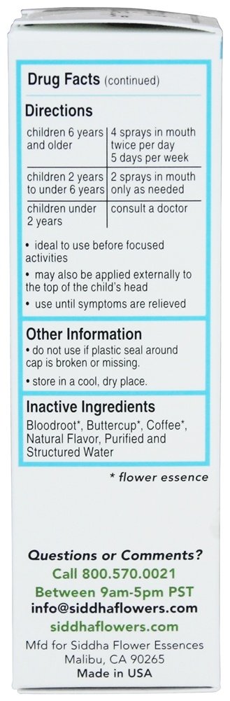 Siddha Kids Attention & Focus Homeopathic Remedy - 1oz