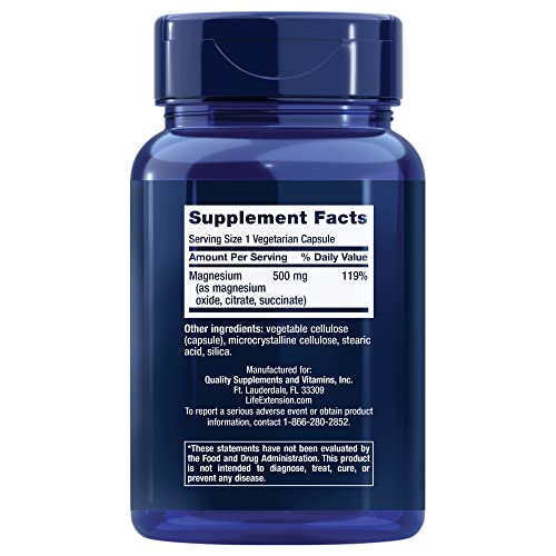 Magnesium Capsules for Cardiovascular Health - 100ct