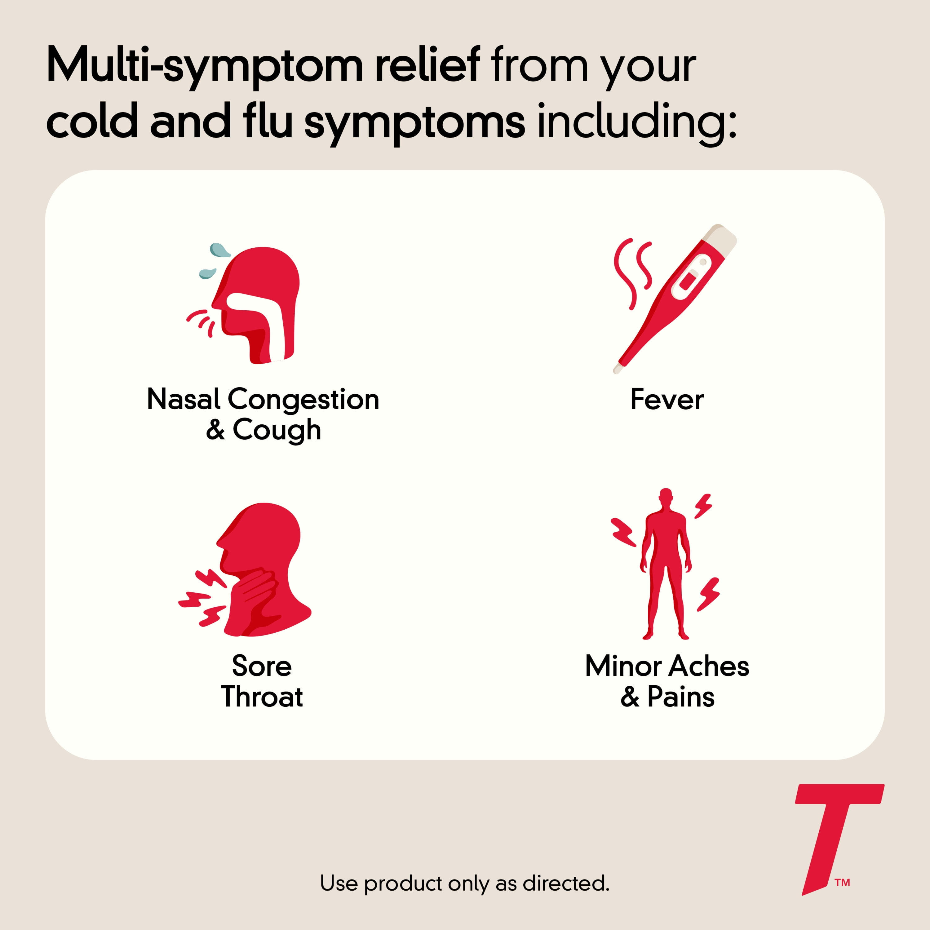 Tylenol Cold + Flu Severe Caplets, 24 ct