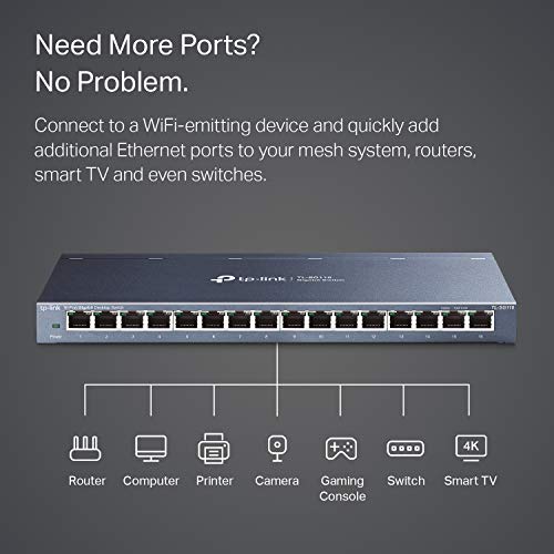 TP-Link 16-Port Gigabit Ethernet Switch - Black