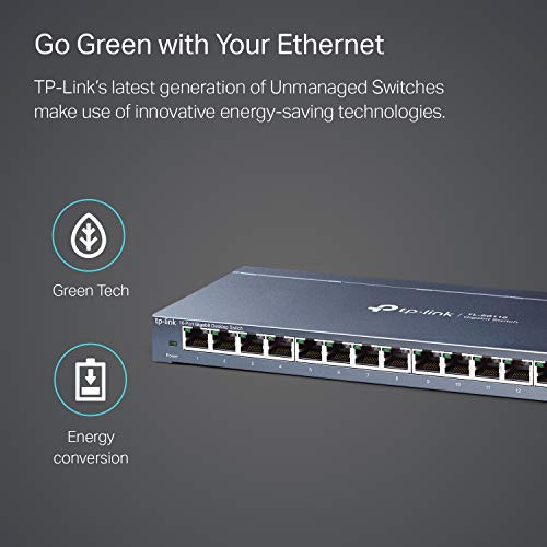 TP-Link 16-Port Gigabit Ethernet Switch - Black