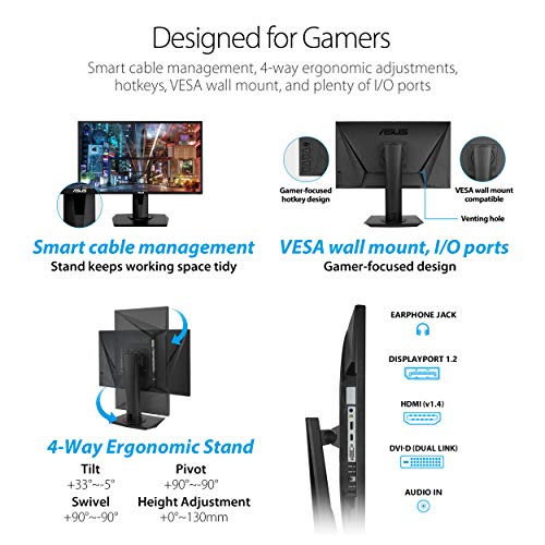 ASUS VG248QG 24" G-SYNC 165Hz Gaming Monitor