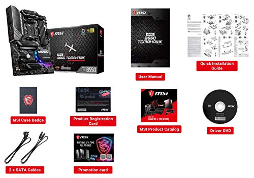 MSI MAG B550 TOMAHAWK Gaming Motherboard ATX