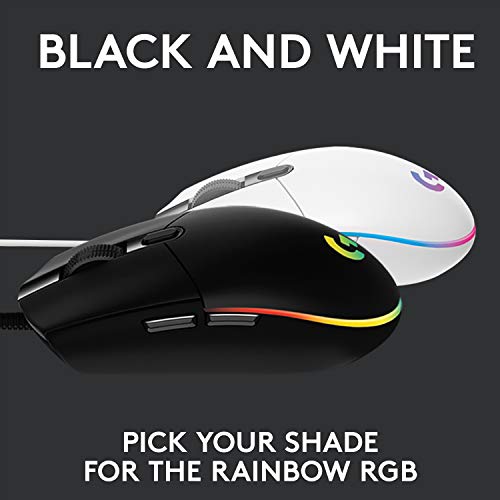 Logitech G203 RGB Wired Gaming Mouse, 8,000 DPI