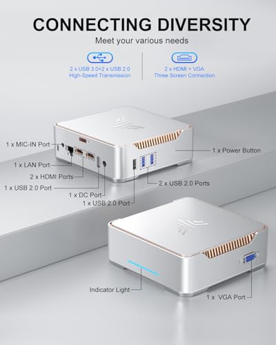 KAMRUI GK3Plus Mini PC: 16GB RAM, 512GB SSD