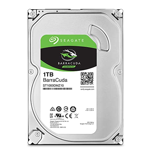 Seagate BarraCuda 1TB Internal HDD for Desktop PC