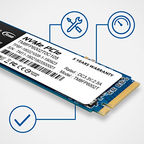 TEAMGROUP MP33 512GB NVMe M.2 SSD 1,700MB/s