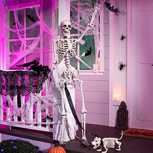 Realistic Poseable Life Size Skeleton Decoration for Halloween