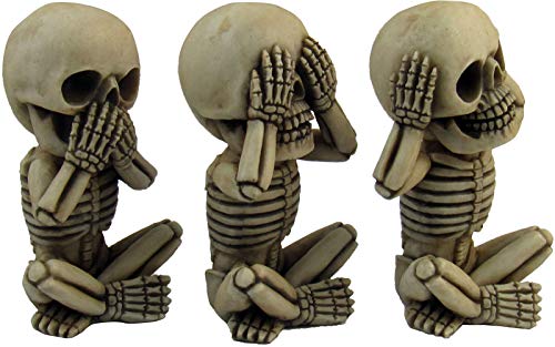 Morbid Mini Skeleton Figurines Set (Halloween Decor)