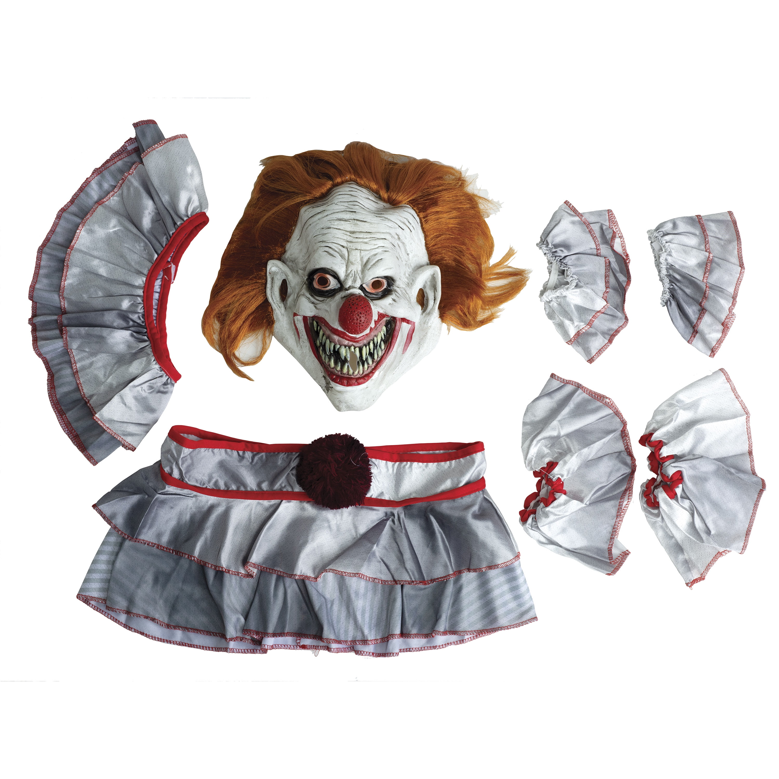 Twisted Clown Halloween Costume, Adult Male