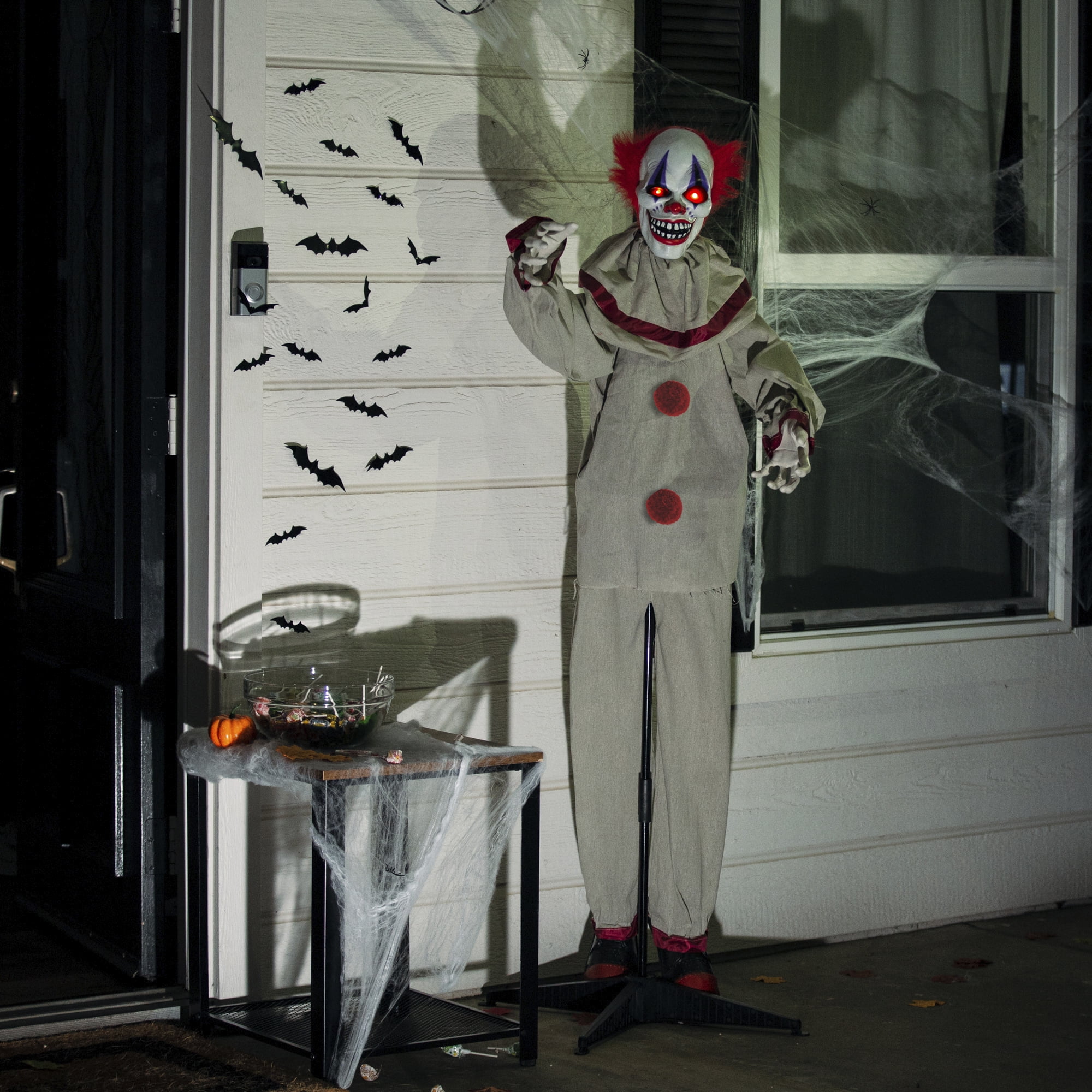 Motion Activated Killer Clown Halloween Prop