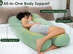 Queen Rose U-Shaped Cooling Maternity Pillow