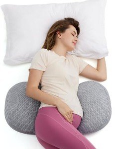 Momcozy W-Shaped Pregnancy Pillow for Side Sleepers