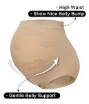 KUNINDOME Nude Maternity Shapewear Briefs - Large