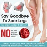 BLUEENJOY Compression Socks for Circulation - 6 Pairs