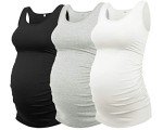 AMPOSH Maternity Tank Tops 3 Pack - Essential Styles