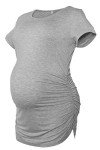 Smallshow Maternity Ruched Tunic Top 3-Pack