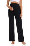 Cozy Wide Leg Maternity Lounge Pants with Pockets