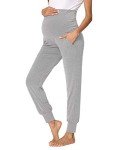 Fitglam Women's Over Belly Maternity Lounge Pants