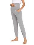 Fitglam Women's Over Belly Maternity Lounge Pants