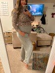 Fitglam Women's Over Belly Maternity Lounge Pants