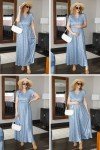 Floral Maternity Maxi Dress for Baby Showers