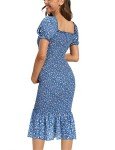 Floral Midi Bodycon Dress for Baby Showers