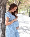 Floral Maternity Maxi Dress for Baby Showers