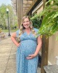 Floral Maternity Maxi Dress for Baby Showers