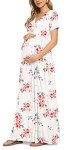 Floral Maternity Maxi Dress for Summer Events